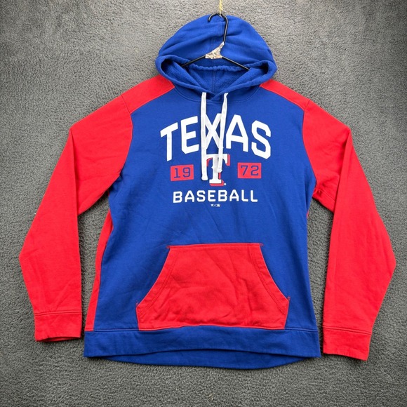 Fanatics Other - Fanatics Texas Rangers Baseball Hoodie Pullover Blue Red Mens XL